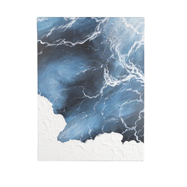 Leinwandbild handgemalt mit Acrylfarbe und Strukturpaste im Hochformat, Polaritaeten des Lebens1, 60x80 ohne Rahmen