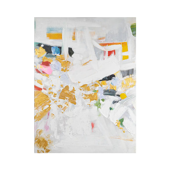 Leinwandbild handgemalt mit Acrylfarbe und Strukturpaste im Hochformat, Fragmente der Wahrheit, 60x80 ohne Rahmen