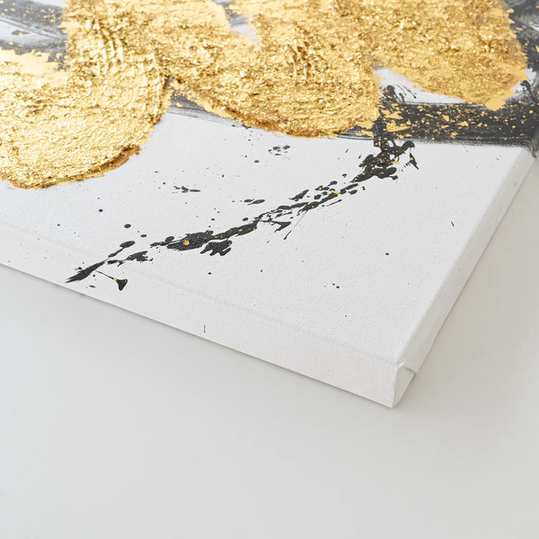 Leinwandbild handgemalt mit Acrylfarbe und Strukturpaste im Hochformat, Harmonie des Unbekannten, 60x80 mit Bilderrahmen in Weiß