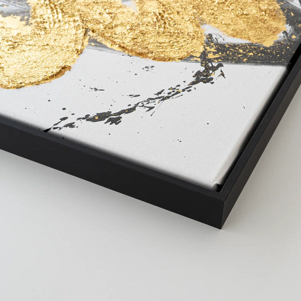 Leinwandbild handgemalt mit Acrylfarbe und Strukturpaste im Hochformat, Harmonie des Unbekannten, 120x160 mit Bilderrahmen in Schwarz