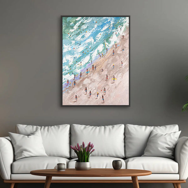 Leinwandbild handgemalt mit Acrylfarbe und Strukturpaste im Hochformat, Raetsel der Existenz, 150x200 ohne Rahmen