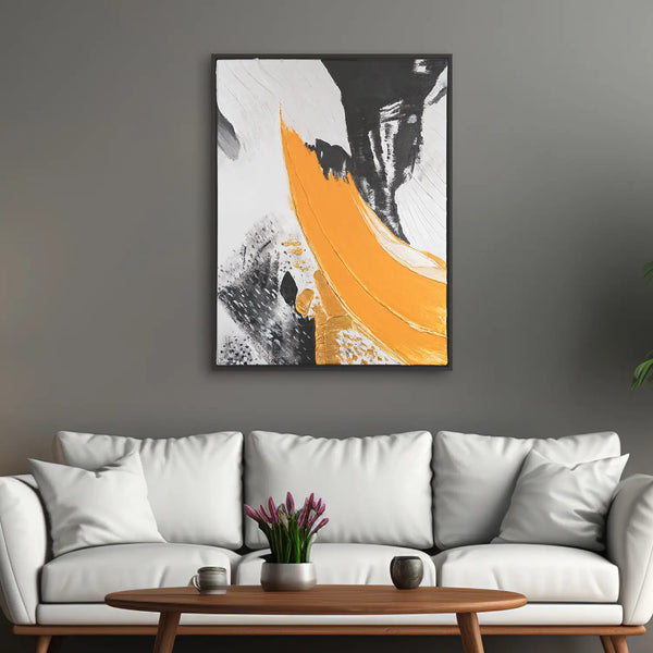 Leinwandbild handgemalt mit Acrylfarbe und Strukturpaste im Hochformat, Resonanz des Geistes, 150x200 ohne Rahmen