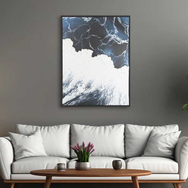 Leinwandbild handgemalt mit Acrylfarbe und Strukturpaste im Hochformat, Polaritaeten des Lebens2, 150x200 ohne Rahmen