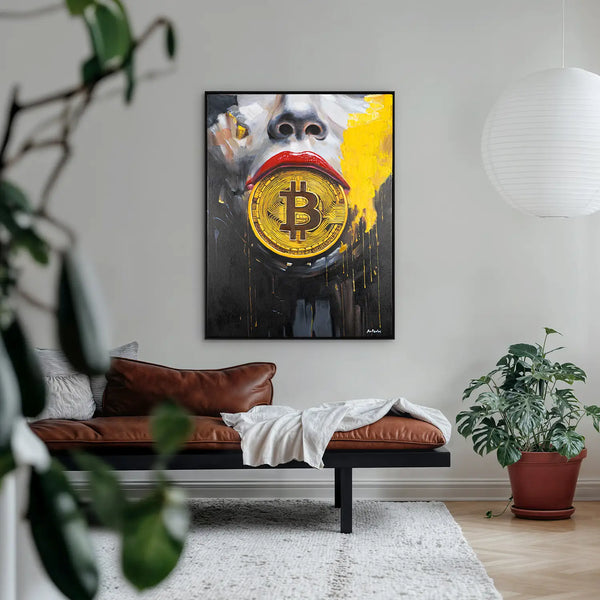 Leinwandbild handgemalt mit Acrylfarbe und Strukturpaste im Hochformat, Preis der Stille, 150x200 mit Bilderrahmen in Weiß