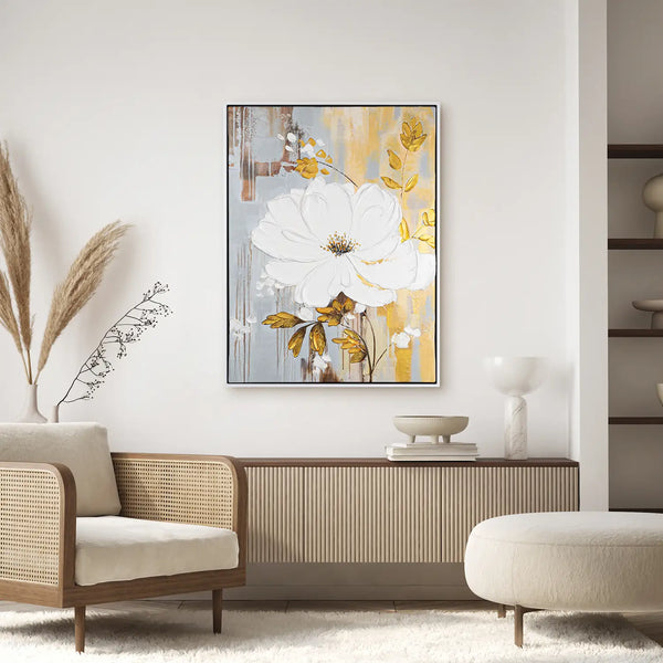 Leinwandbild handgemalt mit Acrylfarbe und Strukturpaste im Hochformat, Schoepfungskraft, 120x160 ohne Rahmen