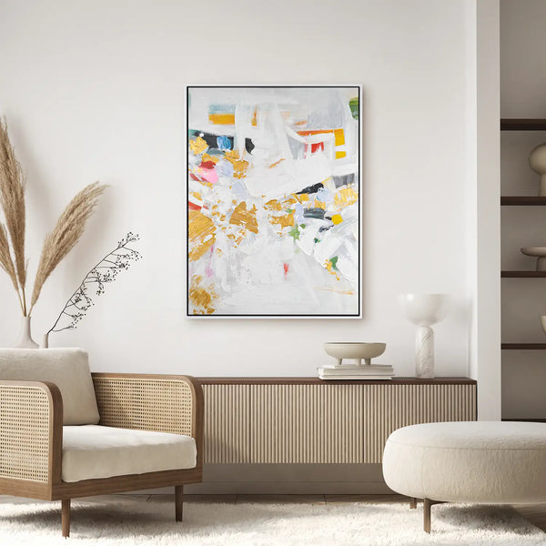 Leinwandbild handgemalt mit Acrylfarbe und Strukturpaste im Hochformat, Fragmente der Wahrheit, 120x160 ohne Rahmen