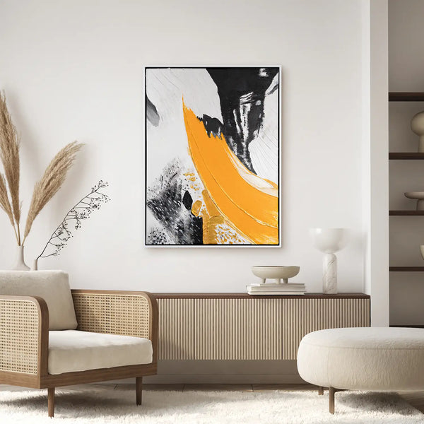 Leinwandbild handgemalt mit Acrylfarbe und Strukturpaste im Hochformat, Resonanz des Geistes, 120x160 ohne Rahmen