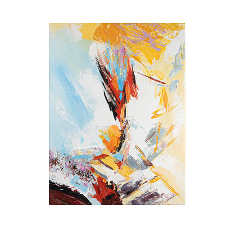 Leinwandbild handgemalt mit Acrylfarbe und Strukturpaste im Hochformat, Versteckte Dimension, 60x80 ohne Rahmen