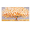 Leinwandbild handgemalt mit Acrylfarbe und Strukturpaste im Panorama, Dualitaet der Natur, 50x100 ohne Rahmen