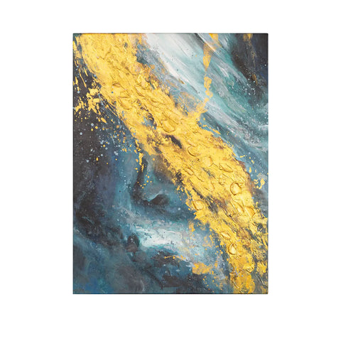 Leinwandbild handgemalt mit Acrylfarbe und Strukturpaste im Hochformat, Der Raum dazwischen, 60x80 ohne Rahmen