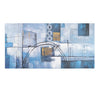 Leinwandbild handgemalt mit Acrylfarbe und Strukturpaste im Panorama, Wege der Intuition, 50x100 ohne Rahmen
