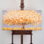 Leinwandbild handgemalt mit Acrylfarbe und Strukturpaste im Panorama, Dualitaet der Natur, 50x100 mit Bilderrahmen in Schwarz