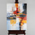 Leinwandbild handgemalt mit Acrylfarbe und Strukturpaste im Hochformat, Fragilitaet des Augenblicks, 60x80 mit Bilderrahmen in Schwarz