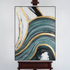 Leinwandbild handgemalt mit Acrylfarbe und Strukturpaste im Hochformat, Schleier der Wahrheit, 90x120 ohne Rahmen