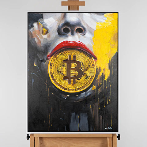 Leinwandbild handgemalt mit Acrylfarbe und Strukturpaste im Hochformat, Preis der Stille, 90x120 ohne Rahmen