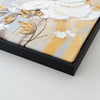 Leinwandbild handgemalt mit Acrylfarbe und Strukturpaste im Hochformat, Schoepfungskraft, 120x160 mit Bilderrahmen in Schwarz