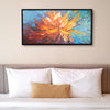 Leinwandbild handgemalt mit Acrylfarbe und Strukturpaste im Panorama, Balance im Chaos, 100x200 ohne Rahmen