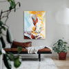 Leinwandbild handgemalt mit Acrylfarbe und Strukturpaste im Hochformat, Versteckte Dimension, 75x100 ohne Rahmen