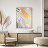 Leinwandbild handgemalt mit Acrylfarbe und Strukturpaste, Atem der Erde, 120x160 ohne Rahmen