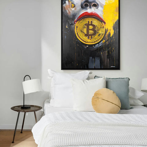 Leinwandbild handgemalt mit Acrylfarbe und Strukturpaste im Hochformat, Preis der Stille, 150x200 ohne Rahmen